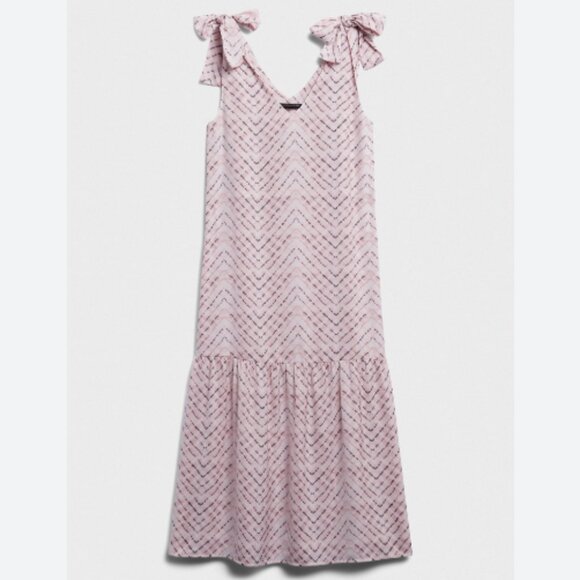 Brand New Banana Republic Drop Waist Tie Straps Dress - Picture 4 of 14